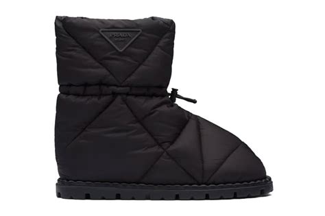 prada padded nylon boots|nylon prada boots women.